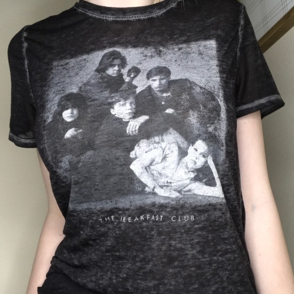 The Breakfast Club Tops - Black and White light Breakfast Club T-Shirt